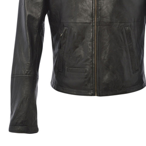 <b>Top</b> Quality Material in Wholesale Men's Leather Jacket For Biker Distressed plus size Leather jacket - Product Image 6