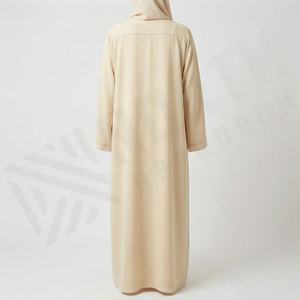 Vêtements musulmans pour femmes de qualité supérieure, couleur unie personnalisée, séchage rapide, respirant, vente en gros, abaya islamique à manches longues, nouveau - Product Image 2
