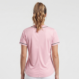 Short Sleeve Button-Up Women Baseball Shirt Women's Sublimated Printed Baseball Jersey Baseball Embroidery Sports Shirt - Product Image 2