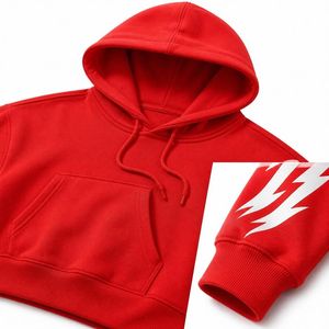 Conjunto de Chándal Personalizado con Diseño de Rayo para Hombre, 2 Piezas, Sudadera con Capucha y Pantalones Deportivos, Ropa Urbana, Venta al Por Mayor de Fábrica OEM - Product Image 5