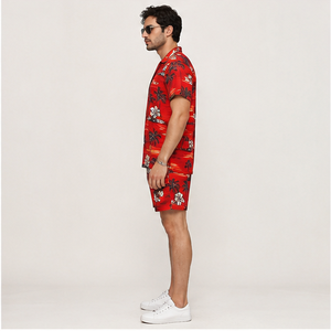 Camisas Hawaianas Florales para Hombre, Personalizadas con Sublimación Completa, Estampadas, con Botones, Manga Corta, Tropicales, Casuales, de Verano - Product Image 5