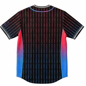 เสื้อเบสบอลสตรีทแวร์สปอร์ตเทรนด์ฮิตจากสหรัฐอเมริกาและยุโรป  แบบซับลิเมชั่น ยูนิฟอร์ม MALUZA INDUSTRIES เสื้อทีมสั่งทำพิเศษ - Product Image 3