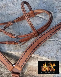 Juego de Equipo Ecuestre Occidental de Alta Calidad, Silla de Montar, Collarín, Riendas de Cuero Duradero - Equipo Ecuestre Completo para Propietarios de Caballos - Product Image 3