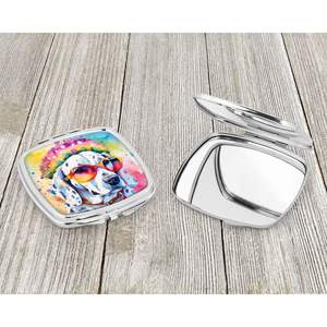 Dalmatian Hippie Dawg compacto plegable espejo de maquillaje de mano bolsillo portátil decorativo regalo de viaje para mujeres y niñas - Product Image 3