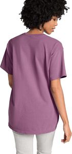 T-shirt pour homme à manches courtes, col rond, violet, 100% coton, coupe classique, décontracté, couleur unie, jersey tricoté, design uni teint - Product Image 4