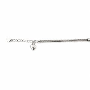 Cheville en argent sterling 925 avec breloque cœur pour femme, finition polie, style minimaliste, bijou raffiné, cadeau, usage quotidien, fête, mariage - Product Image 4