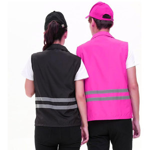 Gilet de sécurité haute visibilité personnalisé avec logo, vêtements de travail de nuit en extérieur, vêtements de sécurité réfléchissants avec logo réflecteur - Product Image 4