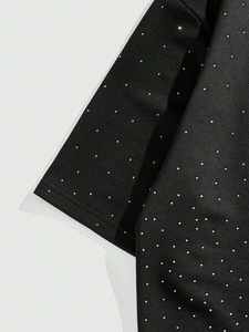 T-shirt pour homme avec logo personnalisé imprimé, 180 GSM, col rond, manches courtes, tissu tricoté, strass, hip-hop, tee-shirt uni - Product Image 6