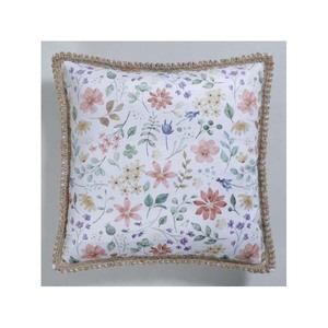 Square Cotton Modern Printed Geometric Check Eco-friendly Washable Cushion Cover Home Decorative <b>Pillow</b> Case - Product Image 4
