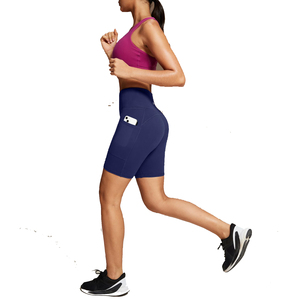 Shorts de yoga de verano para mujer con costuras unificadas, shorts cortos de yoga para el parque, shorts de gimnasio de spandex con soporte de cadera para realzar el trasero. - Product Image 1