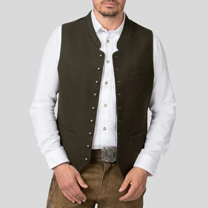Chaleco Bávaro Personalizado al por Mayor, Diseño Único para Oktoberfest, Tela de Alta Calidad, Reversible, Transpirable, Informal, Cálido - Product Image 3