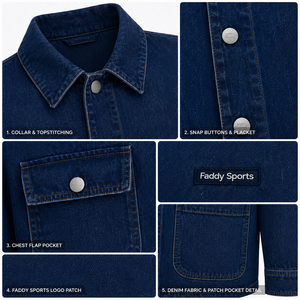 Vintage Men's Dark Blue Denim <b>Jacket</b> Classic Workwear <b>Chore</b> Coat Loose Fit Multi-pocket Casual Jean <b>Jacket</b> for Men Streetwear - Product Image 4