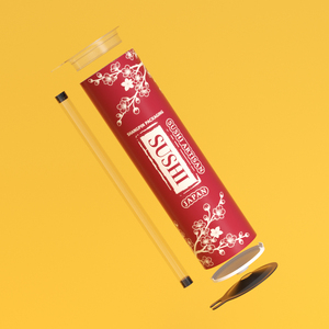 Tube en papier kraft de qualité alimentaire pour l'emballage des sushis avec couvercle en aluminium - Product Image 6