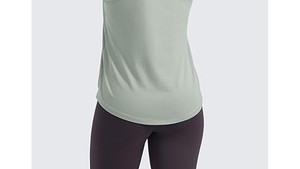 Haut de yoga court BASRA SPORTS pour femme en Spandex/Nylon, sans couture, extensible, respirant, séchage rapide, idéal pour le fitness et l'entraînement en salle de sport, doux - Product Image 2