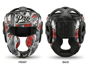 Premium Quality Comfortable MMA Boxing <b>Head</b> Guard Full Face Protection Gear for Men & Women Adjustable Safe <b>Training</b> Helmet OEM - Product Image 2