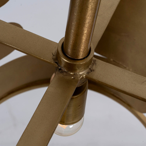 Luminaire suspendu géométrique moderne en fer et laiton, décoration intérieure pour la maison, salon, 100% fait main, lampe décorative d'intérieur - Product Image 3