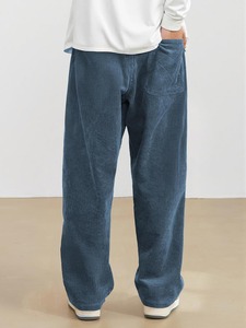 Pantalones Holgados de Corte Moderno para Hombre, Pantalones Casuales de Pierna Recta de Algodón, Proveedor - Product Image 3