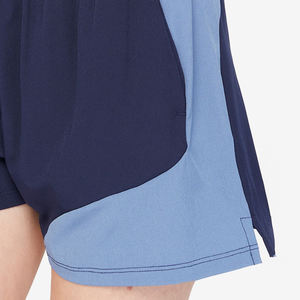 Shorts de sport pour femme à taille mi-haute, respirants, en Spandex/Polyester, avec logo personnalisé et ceinture élastique, pour la gym, la course et le yoga - Product Image 3