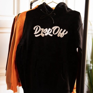 New Arrival Custom Logo Black Oversized <b>Hoodie</b> for Men 6XL Streetwear Punchin Sports Winter <b>Polyester</b> <b>Hoodie</b> Embossed Printing - Product Image 6