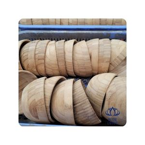 Tazón de Bambú de Venta Rápida, Superficie Limpia, Calidad Premium, Apto para Servir Alimentos y Guardar Bocadillos, Mejora el Estilo - Product Image 1