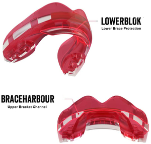 Protège-dents pour appareils dentaires, thermoformable, taille unique, avec étui à fermeture à boucle, pour la boxe, le basketball, le football, le MMA, le lacrosse, le hockey - Product Image 4