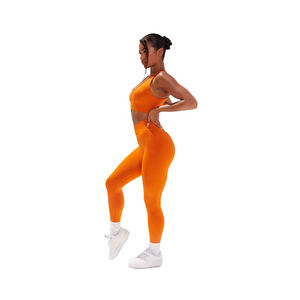 Nuevo Conjunto de Yoga Personalizado para Mujer, Ropa de Yoga y Pilates, Sin Costuras, de Secado Rápido, Transpirable, Talla Grande, Spandex/Poliéster - Product Image 6