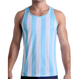 Camiseta sin Mangas 100% Poliéster para Hombre con Logotipo Personalizado, Camiseta Deportiva Transpirable de Corte Clásico de Secado Rápido para Gimnasio - Product Image 1