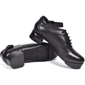 Chaussures de claquettes irlandaises pour hommes, noires, classiques, toutes tailles, en cuir véritable à 100 %, vente en gros - Product Image 1