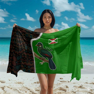 Custom Polynesian Sarong Hawaiian Pareo Lightweight Beach Wrap Tropical Resort Wear OEM ODM <b>Fabric</b> Manufacturer - Product Image 3