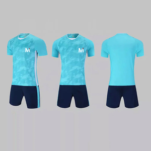 Proveedor de Uniformes de Fútbol OEM, Uniforme de Fútbol Personalizado Completo, Impresión por Transferencia de Calor, Transpirable, Pantalones Cortos de Jersey de Talla Grande para Clubes - Product Image 4