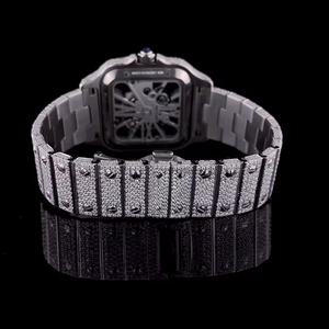 Full Automatic Rose White Color Thorns Luxury Iced Timepiece Hip Hop Iced Out <b>Watch</b> Hot Selling VVS Moissanite <b>Diamond</b> <b>Watch</b> - Product Image 4
