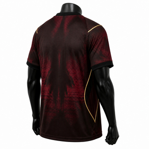 เสื้อฟุตบอลชายคุณภาพสูง ระบายอากาศได้ดี ชุดกีฬาพรีเมียม สีและโลโก้ปรับแต่งได้ ผลิตจากโพลีเอสเตอร์ 100% สำหรับทีมแบบกำหนดเอง - Product Image 2