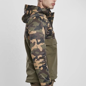 Veste coupe-vent en toile personnalisée pour homme et femme, grande taille, à capuche, séchage rapide, respirante, logo imprimé, imperméable, équipement de plein air - Product Image 4