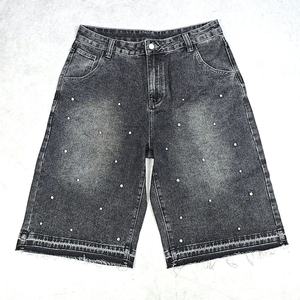 Mens USA Fashion Denim <b>Shorts</b> Vintage Washed Jean Jorts Streetwear Relaxed Fit Casual Summer Bottoms - Product Image 1