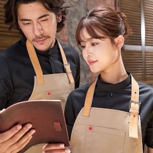 Tablier de cuisine sans manches ajustable pour femme, thème Noël et Nouvel An 2026, 35% coton, imperméable - Product Image 1