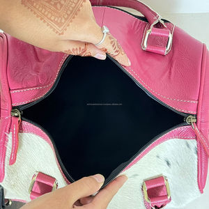 Sacs de sport de grande capacité Mini Speedy en cuir de vachette usiné Turquoise Stone Crossbody Bagages Travel Shoulder Bags for Unisex - Product Image 6