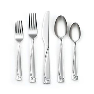 Ensemble de couverts en or mat, design minimaliste, passe au lave-vaisselle, vaisselle de mariage, couverts en métal, ensembles de couverts en solde - Product Image 5