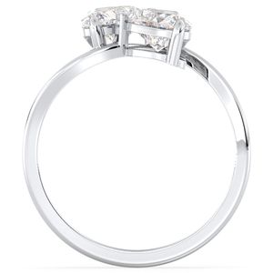 Bagues de fiançailles solitaires REYES minimalistes en argent sterling 925 et moissanite pour femmes, bijoux raffinés en or 14 carats pour anniversaire - Product Image 6