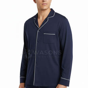 Pyjama en soie à manches longues et pantalon long, confortable, faible MOQ, collection 2026 - Product Image 4