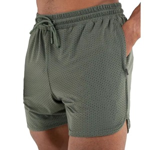 Pantalones Cortos de Malla con Logotipo Personalizado, Pantalones Cortos de Baloncesto de Malla Personalizados para Hombre, con Bordado Personalizado, para Gimnasio y Running - Product Image 3