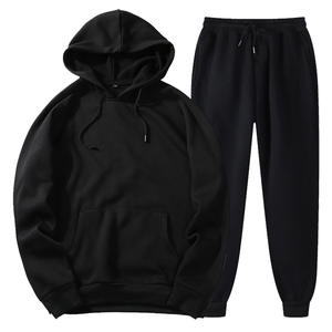 Custom Logo Active <b>Pullover</b> Cotton Polyester Pocket <b>Pullover</b> <b>Men</b> Tracksuit - Product Image 2