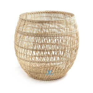 Cesta Tejida a Mano de Bambú y Ratán, Organizador de Almacenamiento Sostenible para el Hogar, Diseño Rústico de Fibra Natural, Personalizable - Product Image 1