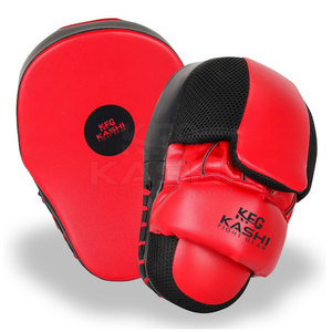 Lightweight Leather Non-Slip Moisture Wicking Focus Mitts Hook Loop Closure for Boxing <b>Trainers</b> Fitness Drills Coordination - Product Image 2