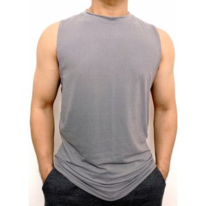 เสื้อกล้ามออกกำลังกายผู้ชาย ผ้าฝ้าย ใส่สบาย อุ่นสบาย เหมาะกับฤดูร้อน ฤดูใบไม้ร่วง ฤดูหนาว ทุกฤดู สีพื้น รับสั่งทำ - Product Image 1