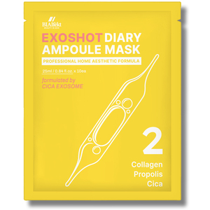 Masque en feuille coréen DermaNurish CICA Propolis Collagène Ampoule pour le visage, anti-âge, éclaircissant, hydratant, apaisant et nourrissant - Product Image 1