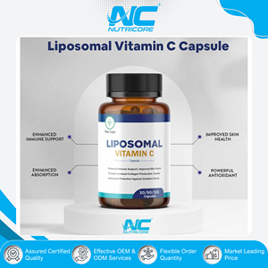 Nouvel arrivage en stock – Meilleures ventes : Compléments alimentaires à base de plantes de qualité supérieure, capsules de vitamine C liposomale, soutien antioxydant (Marque privée) - Product Image 3