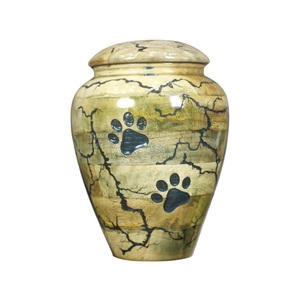 Handcrafted Burning Wooden Pet Urn For Ashes Blue Lightning Design Cremation Box For Dogs And <b>Cats</b> Solid <b>Memorial</b> Keepsake - Product Image 2