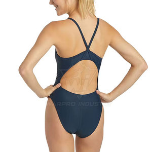 Traje de baño de secado rápido para mujer, material elástico transpirable, adecuado para entrenamiento en piscina y deportes acuáticos al aire libre - Product Image 6