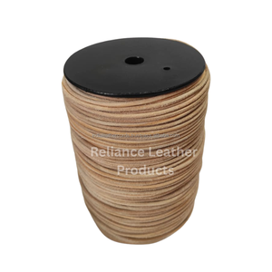 Cordón de cuero plateado desgastado flexible de calidad superior, cuerda redonda de cuero de vaca Vintage para componentes y suministros de fabricación de joyas, amuleto - Product Image 4