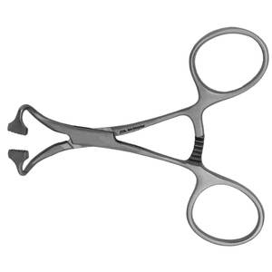 Pinzas para Toallas Quirúrgicas, Instrumento Médico, Pinzas para Toallas de Acero Inoxidable de 5 Pulgadas, No Perforantes, con Dientes Redondeados, Lorna - Product Image 1